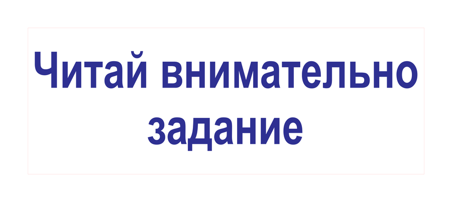 Читай внимательно задание — реальный макет школьной печати SH-144