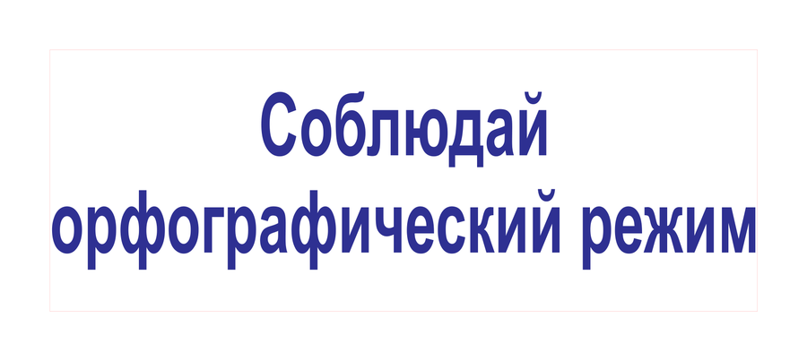 Соблюдай орфографический режим — реальный макет школьной печати SH-145